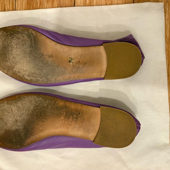 Repetto Lilac Ballet Flats with Bow - Picture 6 of 7